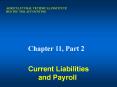 Current Liabilities and Payroll PowerPoint PPT Presentation