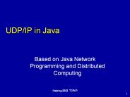 UDP/IP in Java