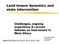 Land tenure dynamics and state intervention PowerPoint PPT Presentation