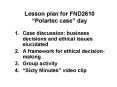 Lesson plan for FND2610  PowerPoint PPT Presentation
