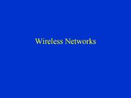 Wireless Networks