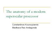 The anatomy of a modern superscalar processor