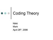 Coding Theory