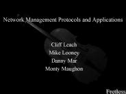 Network Management Protocols and Applications