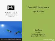 Open VMS Performance  Tips