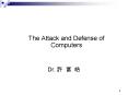 The Attack and Defense of Computers PowerPoint PPT Presentation