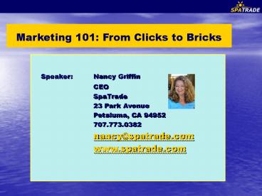 Marketing 101: From Clicks to Bricks