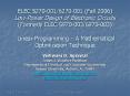 ELEC 5270-001/6270-001 (Fall 2006) Low-Power Design of Electronic Circuits (Formerly ELEC 5970-003/6970-003)  Linear Programming  PowerPoint PPT Presentation