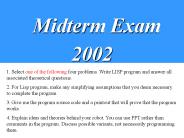 Midterm Exam 2002