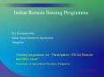 Indian Remote Sensing Programme PowerPoint PPT Presentation