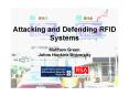 Attacking and Defending RFID Systems Matthew Green Johns Hopkins University PowerPoint PPT Presentation