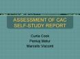 ASSESSMENT OF CAC SELFSTUDY REPORT PowerPoint PPT Presentation
