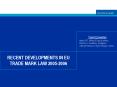 RECENT DEVELOPMENTS IN EU TRADE MARK LAW 2005-2006 PowerPoint PPT Presentation