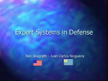 Expert Systems in Defense
