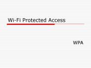 Wi-Fi Protected Access