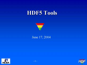 HDF5 Tools