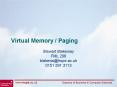 Virtual Memory Paging PowerPoint PPT Presentation