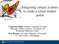 Integrating campus systems to create a robust student portal PowerPoint PPT Presentation