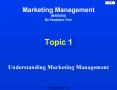 Understanding Marketing Management PowerPoint PPT Presentation
