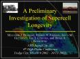 A Preliminary Investigation of Supercell Longevity PowerPoint PPT Presentation