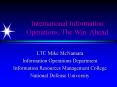International Information Operations, The Way Ahead PowerPoint PPT Presentation