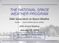 THE NATIONAL SPACE WEATHER PROGRAM PowerPoint PPT Presentation