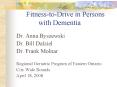 FitnesstoDrive in Persons with Dementia PowerPoint PPT Presentation