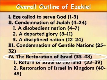 Overall Outline of Ezekiel