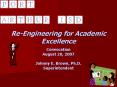 ReEngineering for Academic Excellence PowerPoint PPT Presentation
