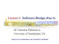 Lecture 6: Software Design (Part I) PowerPoint PPT Presentation