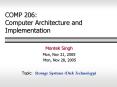 COMP 206: Computer Architecture and Implementation PowerPoint PPT Presentation