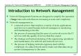 Introduction to Network Management PowerPoint PPT Presentation