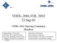 VHDL-200x FDL 2003 23 Sep 03 PowerPoint PPT Presentation