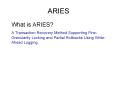 ARIES PowerPoint PPT Presentation