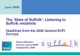 The State of Suffolk: Listening to Suffolk residents Headlines from the 2006 General BVPI Surveys PowerPoint PPT Presentation
