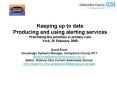 Keeping up to date Producing and using alerting services Prioritising the priorities in primary care PowerPoint PPT Presentation