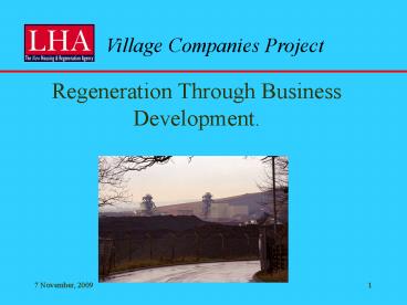Regeneration Through Business Development'