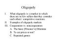 Oligopoly PowerPoint PPT Presentation