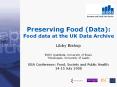 Preserving Food (Data): Food data at the UK Data Archive PowerPoint PPT Presentation