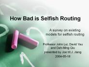 How Bad is Selfish Routing