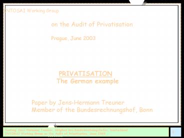 JensHermann Treuner , Tribunal Federal de Cuentas, Alemania