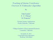 Tracking of Marine Vertebrates: Overview