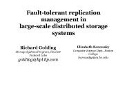 Fault-tolerant replication management in large-scale distributed storage systems