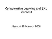 Collaborative Learning and EAL learners