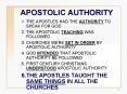 APOSTOLIC AUTHORITY PowerPoint PPT Presentation