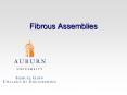 Fibrous Assemblies PowerPoint PPT Presentation