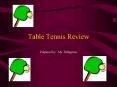 Table Tennis Review PowerPoint PPT Presentation