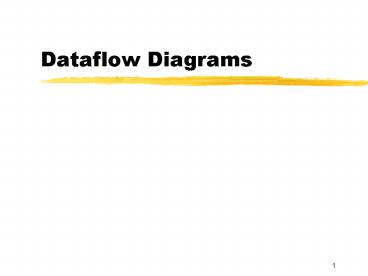 Dataflow Diagrams