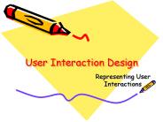 User Interaction Design
