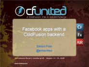 Facebook apps with a ColdFusion backend